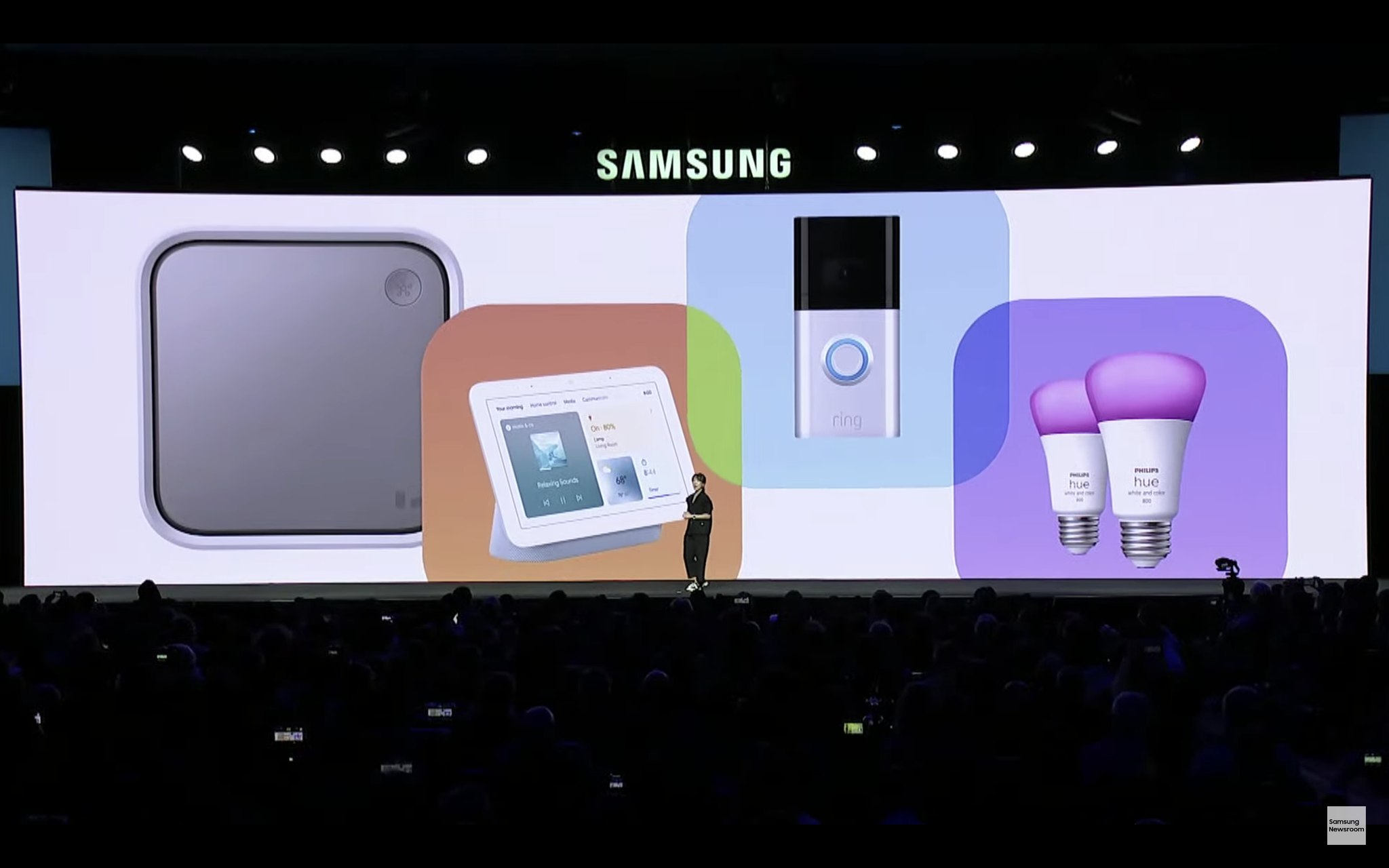삼성은 CES 2023을 통해 스마트싱스 스테이션을 대대적으로 홍보했다.