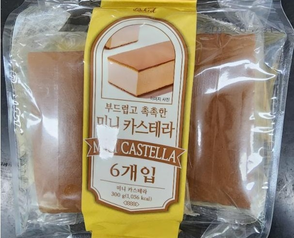 사용 금지된 방부제가 발견된 이마트 노브랜드 미니 카스테라(사진=식약처)