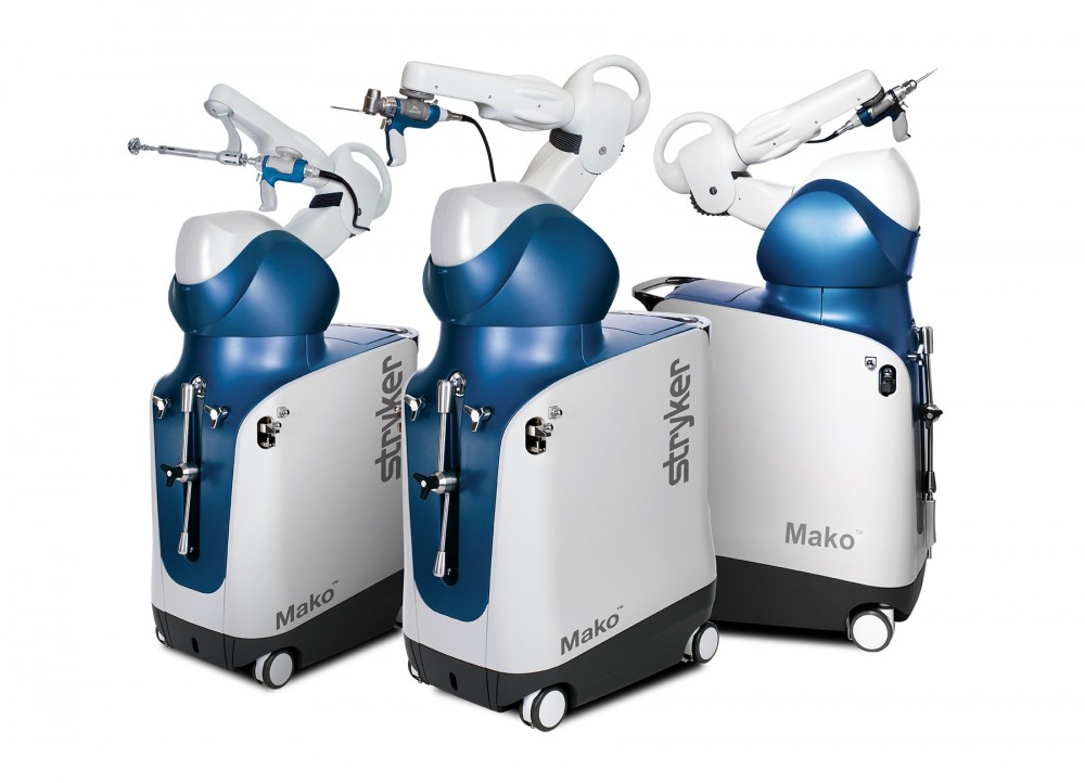 인공관절 수술 로봇 마코 스마트로보틱스(사진=한국스트라이커)