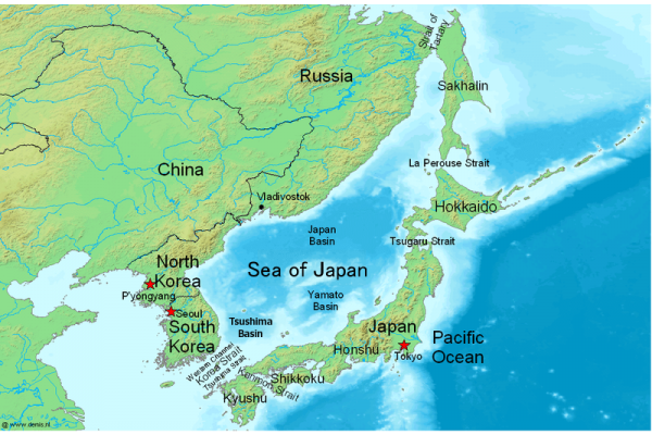 동해는 일본해로 굳어지는 모양새다.(사진=위키피디아)