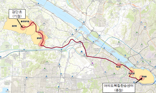 검단초~여의도복합환승센터 (국토부 제공)