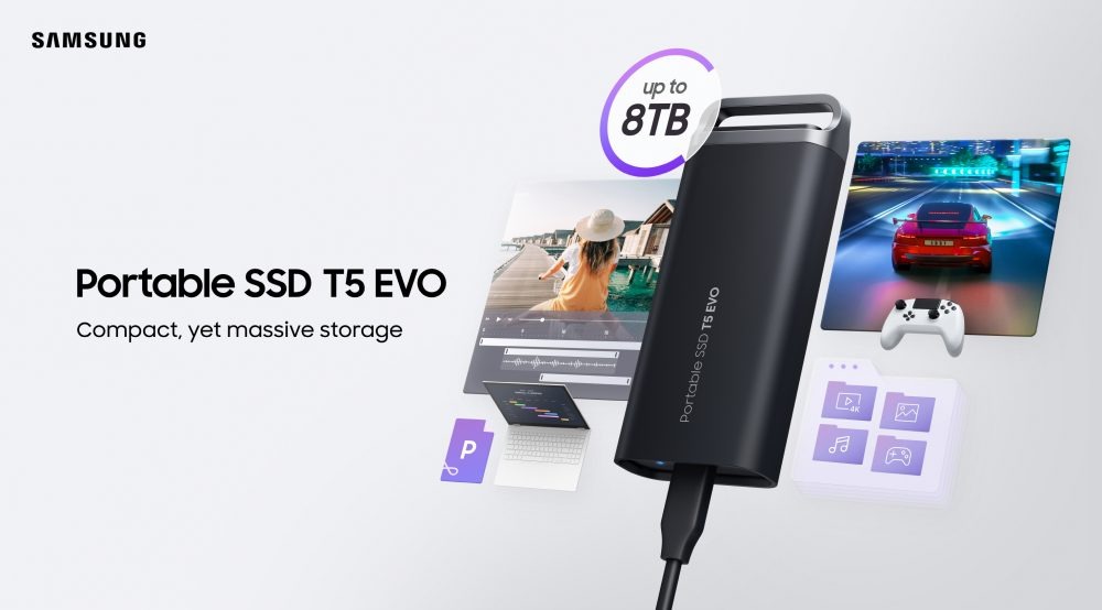 삼성 8TB 포터블 SSD T5 EVO