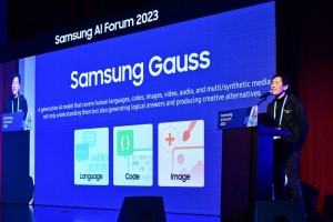삼성이 생성형 AI 삼성 가우스를 첫 공개했다.