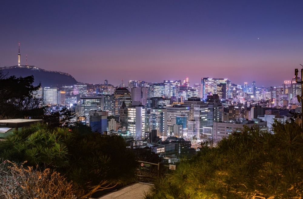 낙산공원에서 바라본 서울 시내 야경(서울관광재단 제공)