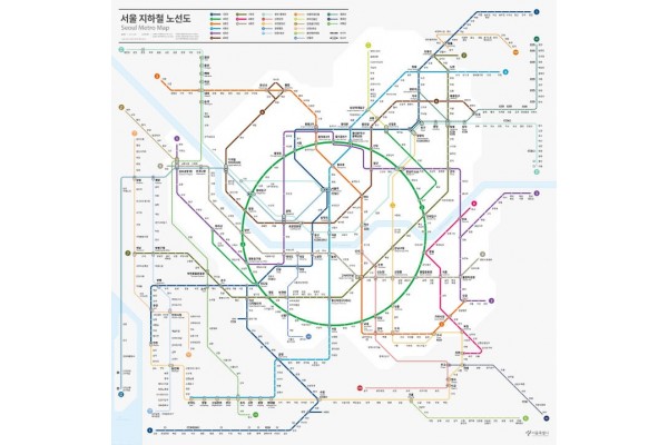 새로운 서울시 지하철 노선도 (서울시 제공)