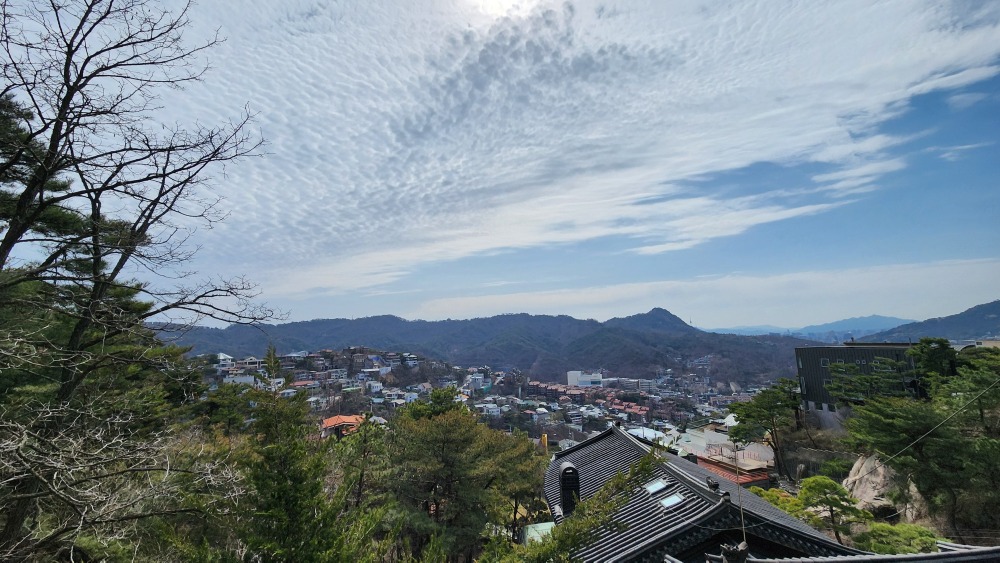 멋진 모습의 인왕산, 북악산