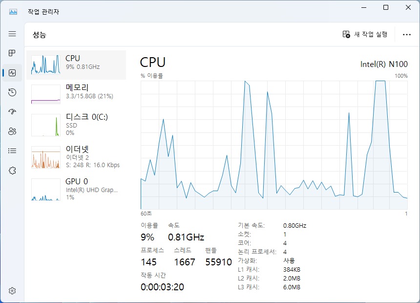 CPU 성능