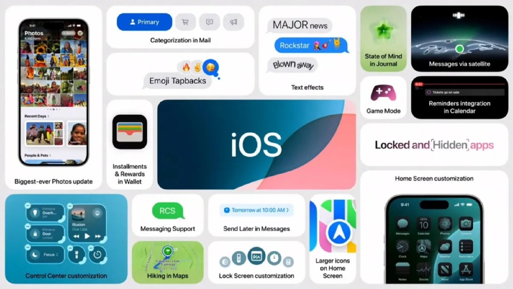 애플이 공개한 iOS18의 주요 변화 내
