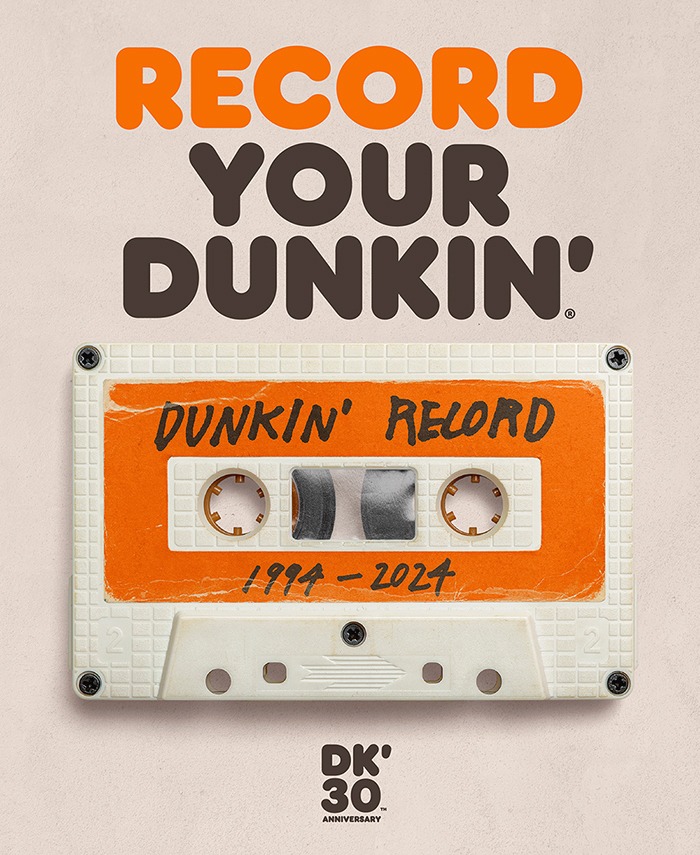 브랜드 도입 30주년을 기념해 진행한 ‘RECORD YOUR DUNKIN’ 캠페인