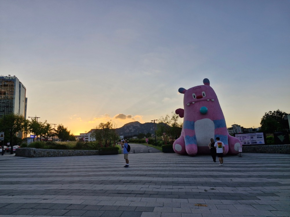 녹지광장의 입구